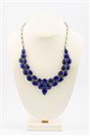 Zilveren collier met lapis lazuli