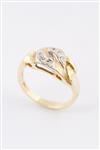 Gouden ring met 6 diamanten (8-kant)