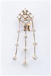 Gouden oorhangers met briljanten