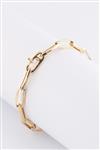 Gouden close-4-ever schakel armband (Model Lapidee)