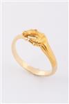 Gouden ring met een springend paard