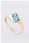 Gouden ring met topaas