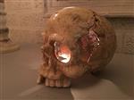 Decoratieve Schedel - Skull - Gietijzer - White Rust