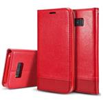 Luxe Lederen Cover Samsung Galaxy S8 Rood