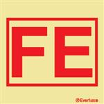 Firemans Equipment pictogram | 10x10 CM | Lichtgevend