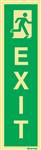 Exit pictogram Rechts Verticaal | 125x35 mm