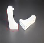 Kunststof montage beugel (L ) vorm 10 cm voor gordijnrail