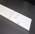 Gordijnrails aluminium drie rij