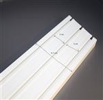 Gordijnrails Kunststof drie rij