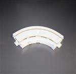 Gordijnrail kunststof hoek 2 rij 90 graden