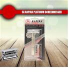 Rapira Klassiek Luxe Scheermes Met Vlindersluiting + 5 Gratis Rapira Platinum Scheermesjes