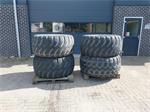 Set Wielen voor kipper / mesttank 25 / 55 R25 8 gat landbouwsteek