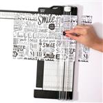 Paperfuel Snijmachine, Papiersnijder met Uitklapbare Liniaal 30,5 x 11,4 cm