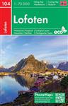 Wandelkaart 104 Lofoten Vesteralen | Freytag & Berndt