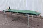 Bogearts vlakke transportband hoekband 80 cm breed