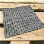 Basalt Black Pearl Gebrand 1,5x9,8 Mozaïek 30x30cm