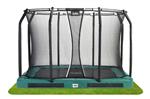 Salta Premium inground trampoline Rechthoek 366x244cm Groen met net