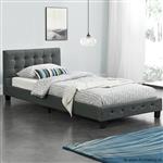 Online Veiling: Gestoffeerd bed Manresa 90 x 200 cm