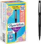Paper Mate Flair-viltstiften | Medium punt (0,7 mm) | Zwarte inkt | 34 stuks ( 34 stiften in doosje 