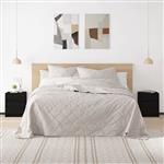vidaXL Nachtkastjes 2 st 40x31x50 cm massief grenenhout zwart