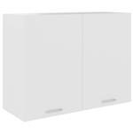 vidaXL Hangkast 80x31x60 cm spaanplaat wit