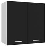 vidaXL Hangkast 60x31x60 cm bewerkt hout zwart