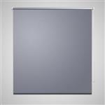 vidaXL Rolgordijn verduisterend 120 x 230 cm grijs