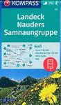 Wandelkaart 42 Landeck, Nauders, Samnaungruppe Kompass