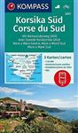 Wandelkaart 2251 Corsica Zuid Kompass Wanderkarte; 2 kaarten Kompass