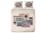 The Cotton Collection - Dekbedovertrek - Denim - 240x200/220