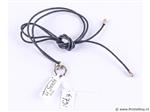 Online Veiling: Touwketting met zilveren hanger