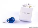 Online Veiling: Ti Sento Ring met zilveren stukje