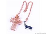 Online Veiling: Bliss ketting met grote kruisvormige hanger