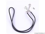 Online Veiling: Ti Sento Leren ketting met zilveren sluiting