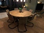 Online Veiling: Ronde eettafel met matrix onderstel - ? 1...