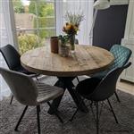 Online Veiling: Ronde eettafel met matrix onderstel - ? 1...