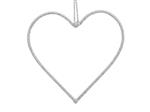 Actie Metalen hart 30 cm omwikkeld met touw, grijs  hartvorm Van E 4.99 voor maar E 2.99 op=op