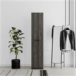 Arwen 1-deurs kledingkast in zwart eiken - Almila