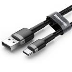 Baseus nylon USB-C kabel 3 meter zwart