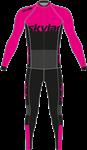 Marathon schaatspak thermo Zwart/Roze