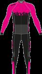 Marathon schaatspak thermo Zwart/Roze