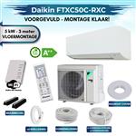 Zelfbouw 5kw Daikin - 3m Vloermontage -FTXC50C/RXC50D  -  Sensira - 18000btu