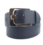 100% Leren kwaliteits riem 5 cm breed Donkerblauw