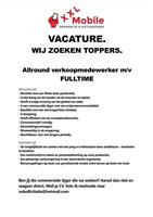 Vacature Personeel gezocht fulltime Steenwijk