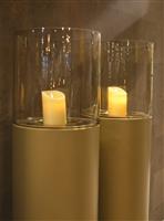 Rond windlicht goud