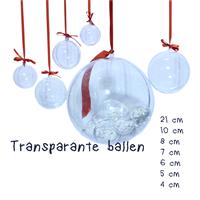 Kerstballen Deelbaar transparant