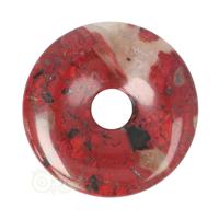 Jaspis Breccie Donut hanger Nr 12 - Ø 4 cm