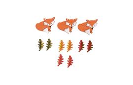 Strooihoutjes - vos en blad