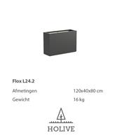 Polyester Flox L24.2 plantenbak 120x40x80 cm.
