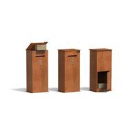 Brievenbus Case PCC1 Cortenstalen brievenbus 50x40x120 cm. pakketbrievenbus